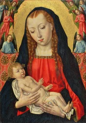 Die Jungfrau und das Kind mit Engeln, ca. 1490